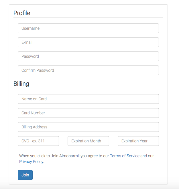 Suscription Form