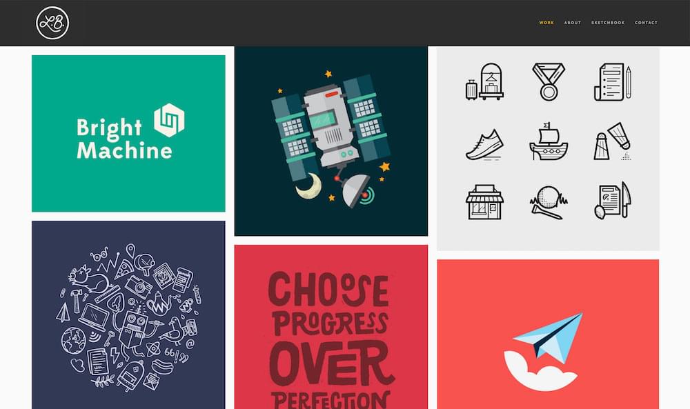 Laura Bohill's Squarespace portfolio