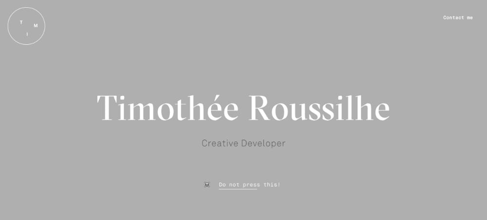 Tim Roussilhe Portfolio