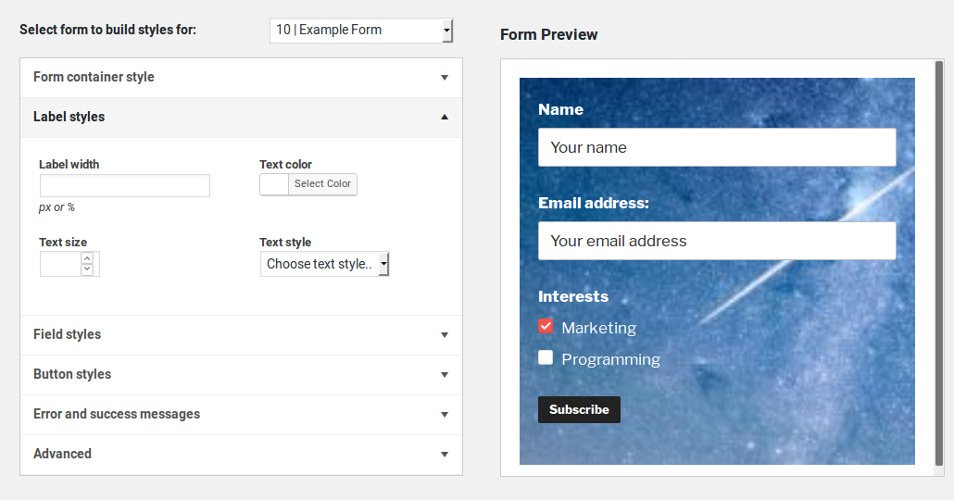 MailChimp For WordPress