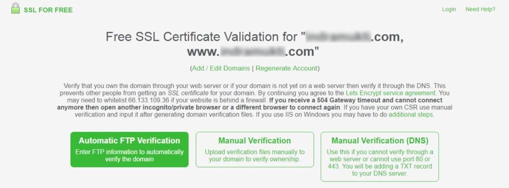 Automatic FTP verification