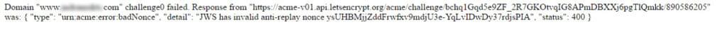 Error message to avoid