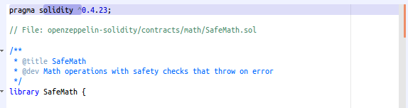First line/instruction highlighted
