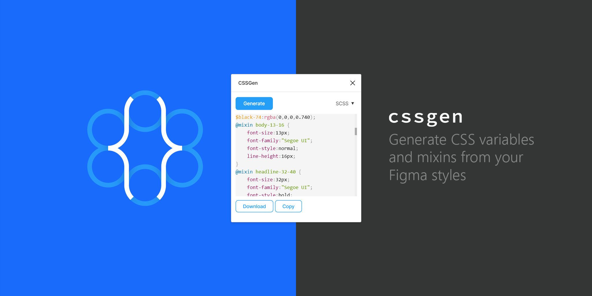 CSSGen Figma plugin
